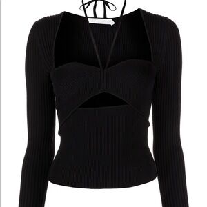 SIMKHAI alexia cut out ribbed top
